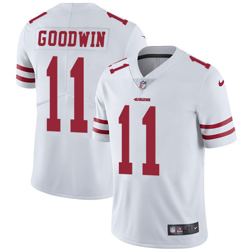 San Francisco 49ers Limited White Men #11 Marquise Goodwin Road NFL Jersey Vapor Untouchable